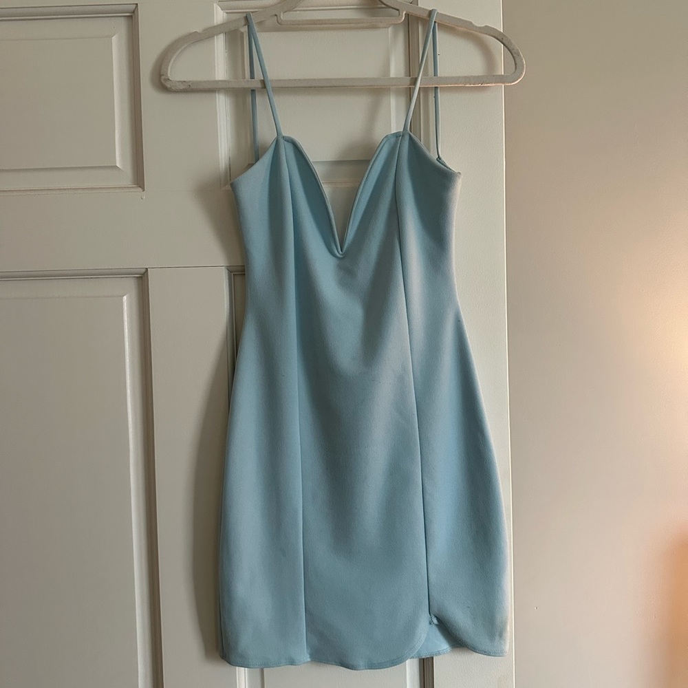 Light blue mini dress